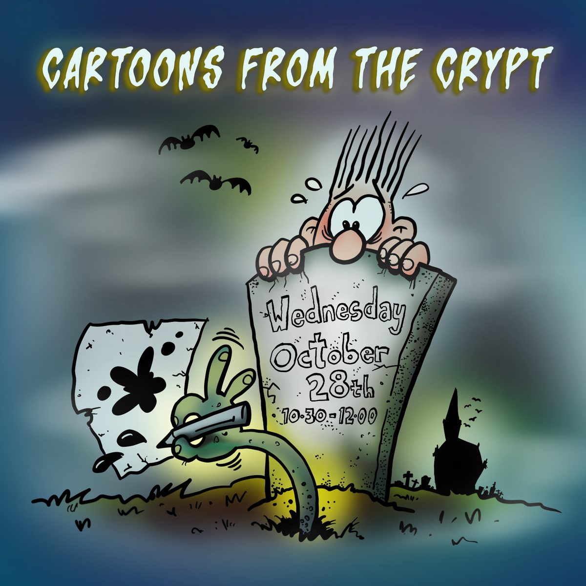 Cartoon drawing workshop with a Beano artist