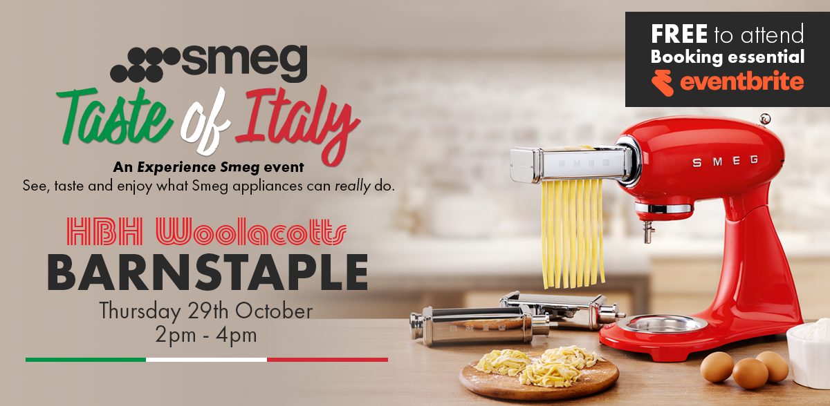 Experience Smeg at HBH Woolacotts, Barnstaple