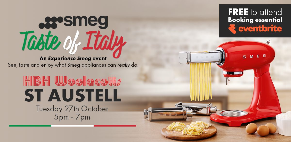 Smeg live kitchen demonstration at HBH Woolacotts, Launceston