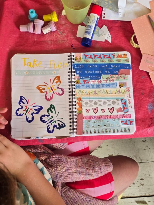 Creative journaling and Halloween decoupage with Emma