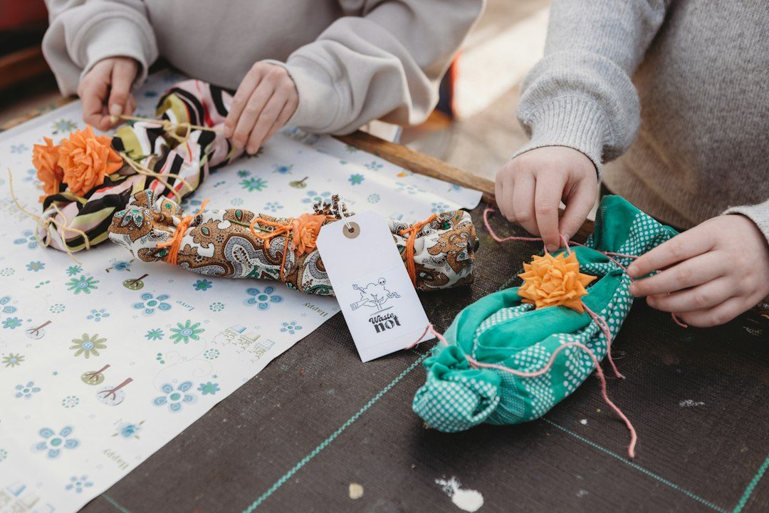 Halloween bunting making workshop at Maya's