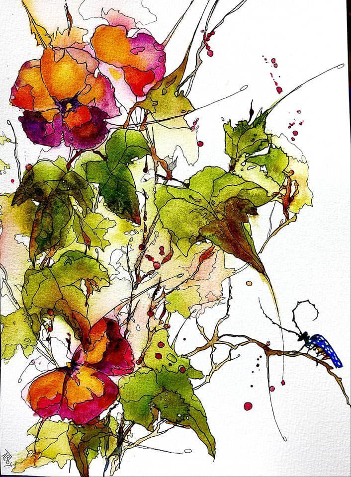 Pen and wash workshop at The Art Room, Redruth