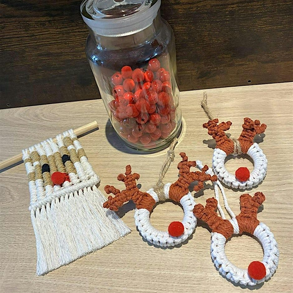 Festive Macramé Decorations Workshop at Cornish Craft Barn