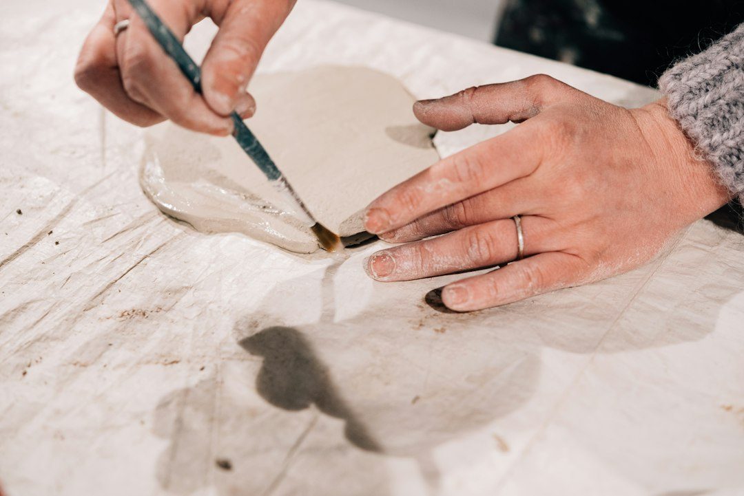 Paint + Lick ceramic painting at Ruby's, Mevagissey