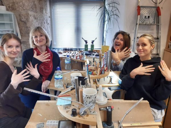 Silver jewellery-making workshop in Hayle