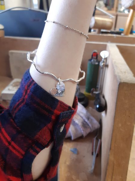 Silver jewellery making workshop in Hayle