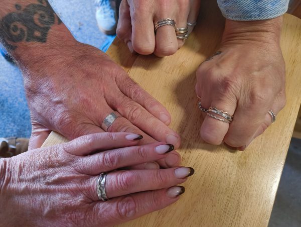Silver jewellery making workshop in Hayle