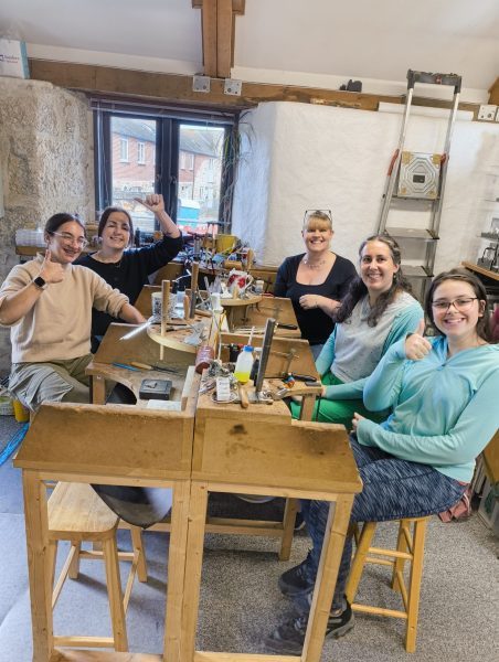 Silver jewellery making workshop in Hayle