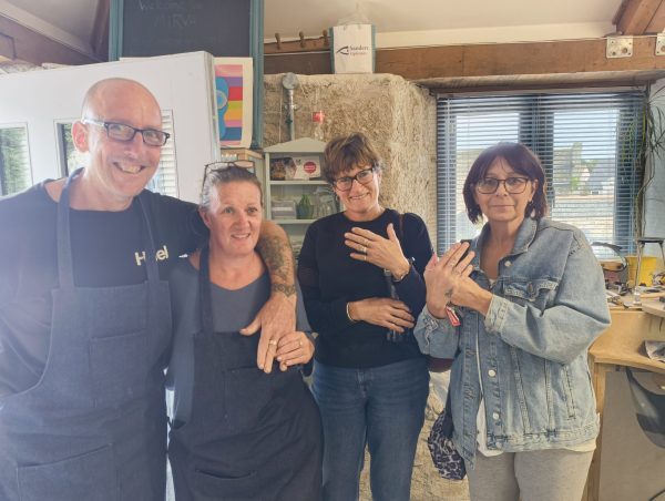 Silver jewellery making workshop in Hayle