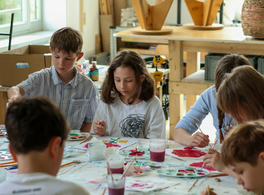 Saturday Art Club morning group at CAST, Helston