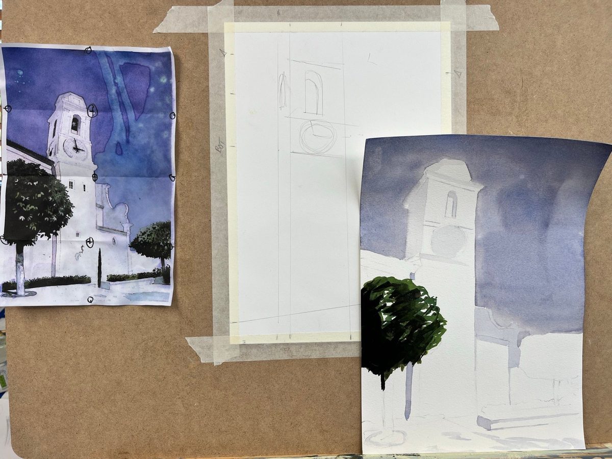 Sunlight & Shadows: Watercolour