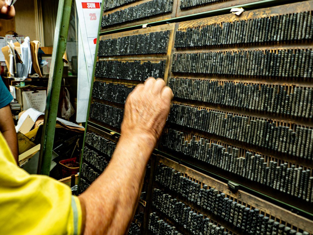 Wood Type Wednesday letterpress printing session